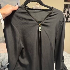michael kors zip blouse